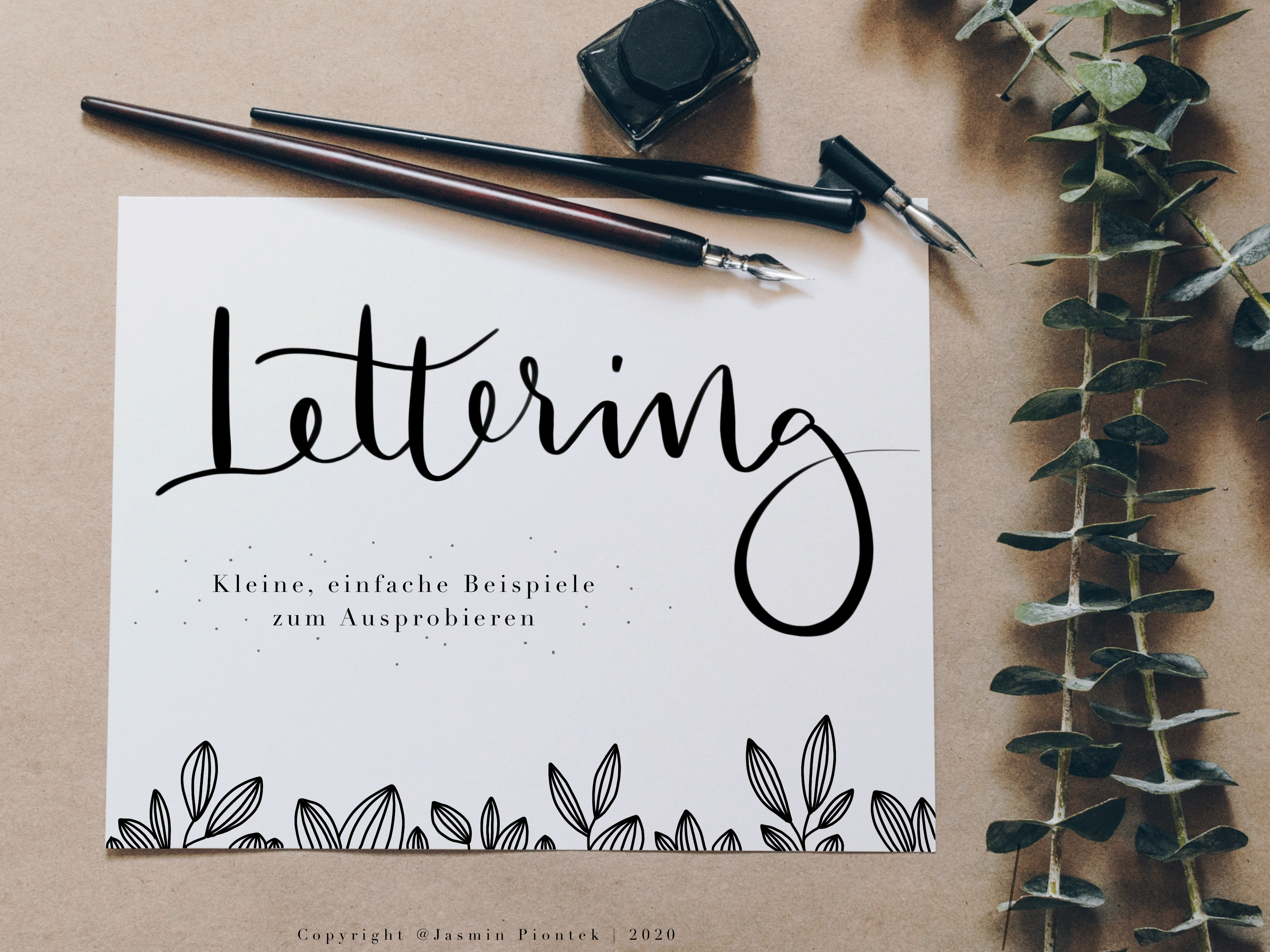 Lettering | Kleine, einfache Beispiele zum Ausprobieren – Wir sind da